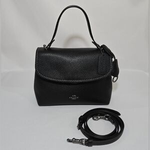 Coach Emory Top Handle Soft Pebble Leather Purse